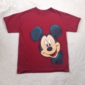 Disneyland Resort Double Sided Mickey Mouse sz L Youth Tshirt